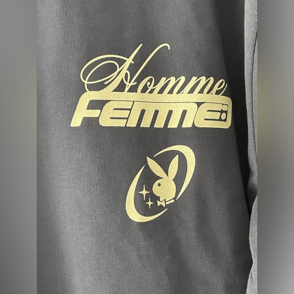 HOMME + FEMME x PLAYBOY Collab Size XL Layered Look Tee - Picture 5 of 6